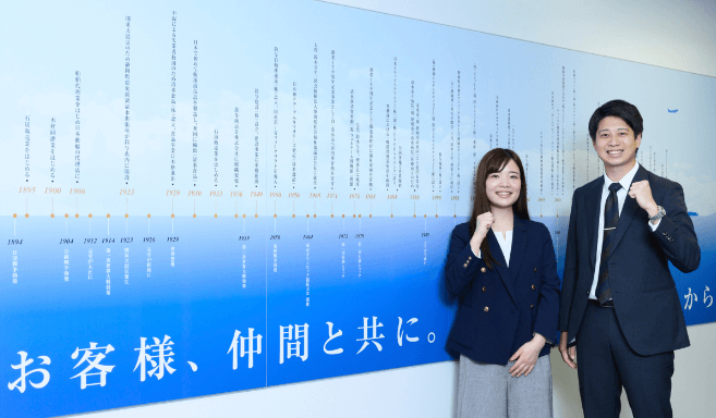 インタビューに回答した鈴与の社員の写真