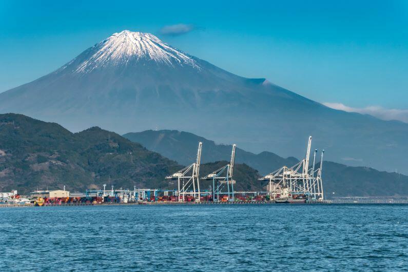 富士山と清水港